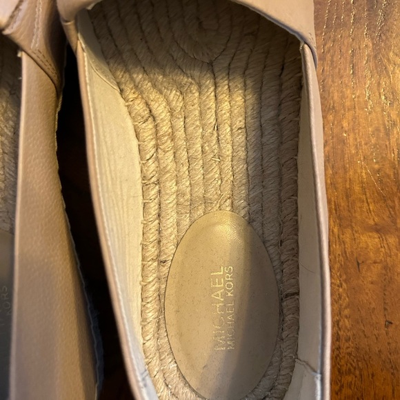 Michael Kors Pink & Black Leather Kendrick Toe Cap Espadrilles Slip On S… - Picture 7 of 9